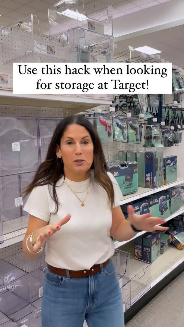 Pro tip: Sometimes the best storage bins are not in the storage aisles 😂📦 #storagesolution #storagehacks #storagetips by @organizedetroit