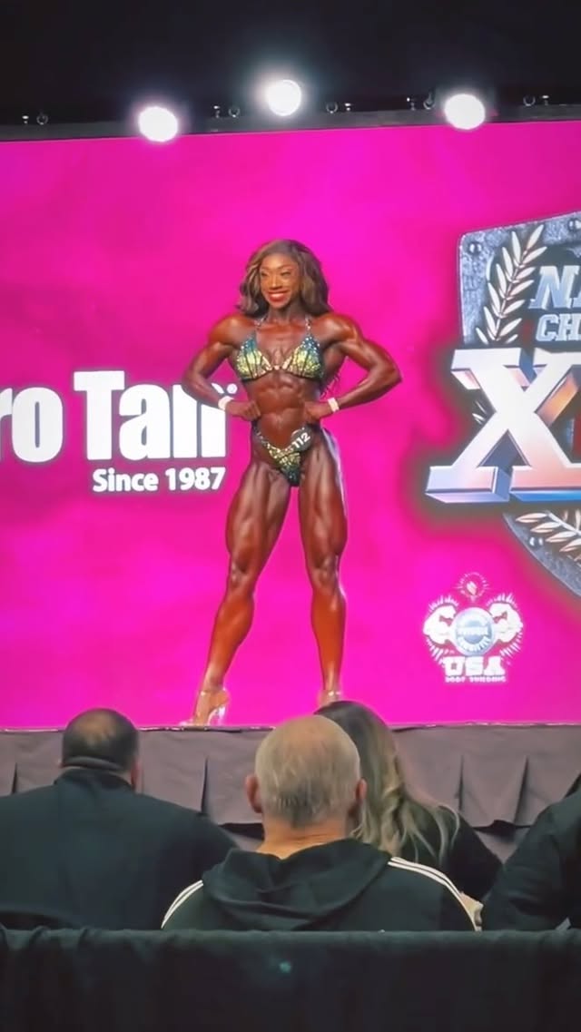 My individual posing routine at @npcnationals that lead to my Pro Card✨ what a time! Still in shock about it all🫶🏾Suit sponsor: @andy_b_bikinis 👙Coach: @underrated_muscle •••••#ifbbpro #npcfigure #ifbbproleagueproqualifier #npc #trackandfield #fitnessmotivation #bodybuilding #bodybuilder #npcwellness #athlete #fitness #fitnessmodel #influencer #model by @tamikatfit