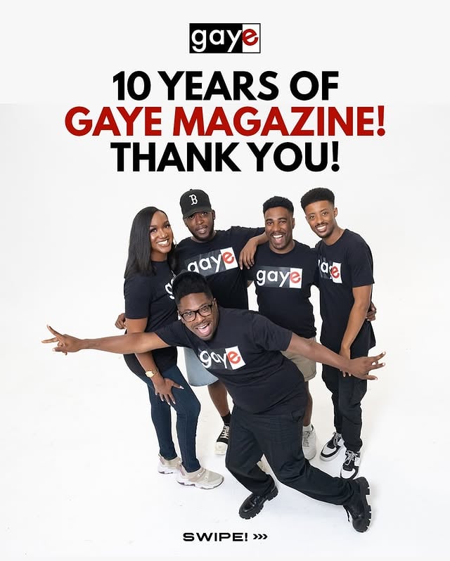 Today We’re Celebrating Our 10 Year Anniversary! ~Swipe for a Trip Down Memory Lane! 🛣️🥳🎈🍾✊🏽🌈🙏🏽Gayes, we’re excited to announce our new website! Now, we can bring you more news, more editorials and serve you even better than before!And Guess What!? You can now sign up early to get your official Gaye Card ™! 🪪🏳️‍🌈 If you’ve been enjoying our content and the value we bring to Black queer media, we hope you subscribe. & Yes, it’s FREE…for now! 😅 So Subscribe Early! We have something big coming in 2026 you don’t want to miss! Thanks to all of The Gayes who have continued to support us - even from the very beginning!We love and appreciate you!Sincerely,The Gaye Magazine Team by @gayemagazine