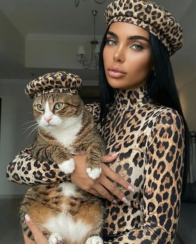 When they say, “he’s just a cat, not your son” 🐆✨🤎Dress @dolcegabbana by @bratzzzzi