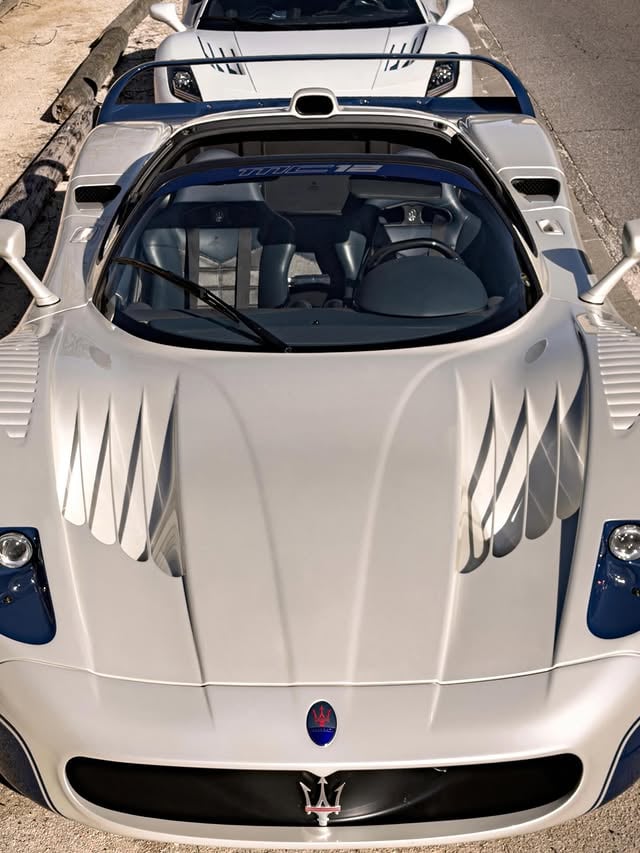 Peak Maserati. Two amazing cars that define their era. The MC12 for the noughties and her little sister the MC20 for the twenties. They live in the shadow of their Maranello cousins and yet, are better to drive. True connoisseurs cars. Yes the gearbox of the MC12 could be faster but in corsa mode it’s fine and yes the MC20’s voice is not exactly sexy but when you have such a brillant chassis you forgive everything else. By comparison the 812 Competizione Aperta has an amazing drivetrain, but the overall package is let down by a chassis that can’t quite keep with up with the power, especially after driving it back 2 back with the Masers. What an engine though, and gorgeous looks. Proper GT too with a massive boot and still room to store the hard top. Elbow scores: MC12 7 (she’s a modern classic now and a true homologation special)MC20 4 (modern car with high door line but a quirky choice especially with the MC12 livery)812 A 0 (a logical zero. Modern Ferrari. Open top. Loud. Proper wanker’s car). by @fanchracing