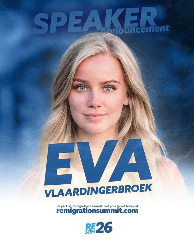 We are proud to announce Eva Vlaardingerbroek as our first speaker for Remigration Summit ‘26.Don’t miss the most impactful event of the year, get your tickets now in the BIO