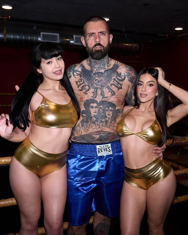 after seeing my husband get beat up in the ring, we gave him something else to beat up 🤫😈😏
