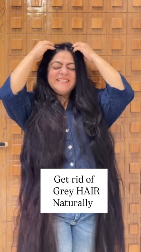 Don’t forget to save & share this important video !✨Best for premature greying of hair ✨Massive Hairgrowth guaranteed ✨Best remedy for itchy flaky scalp ✨Stop Hairfall ✨Save yourself from Harmful hair colors & hair dyes ! #thelonghairgirl13 #thelonghairgirl #sahibathelonghairgirl #explorepage✨ #ayurveda Black hair , premature greying solution , massive Hairgrowth , stops hairfall by @thelonghairgirl13