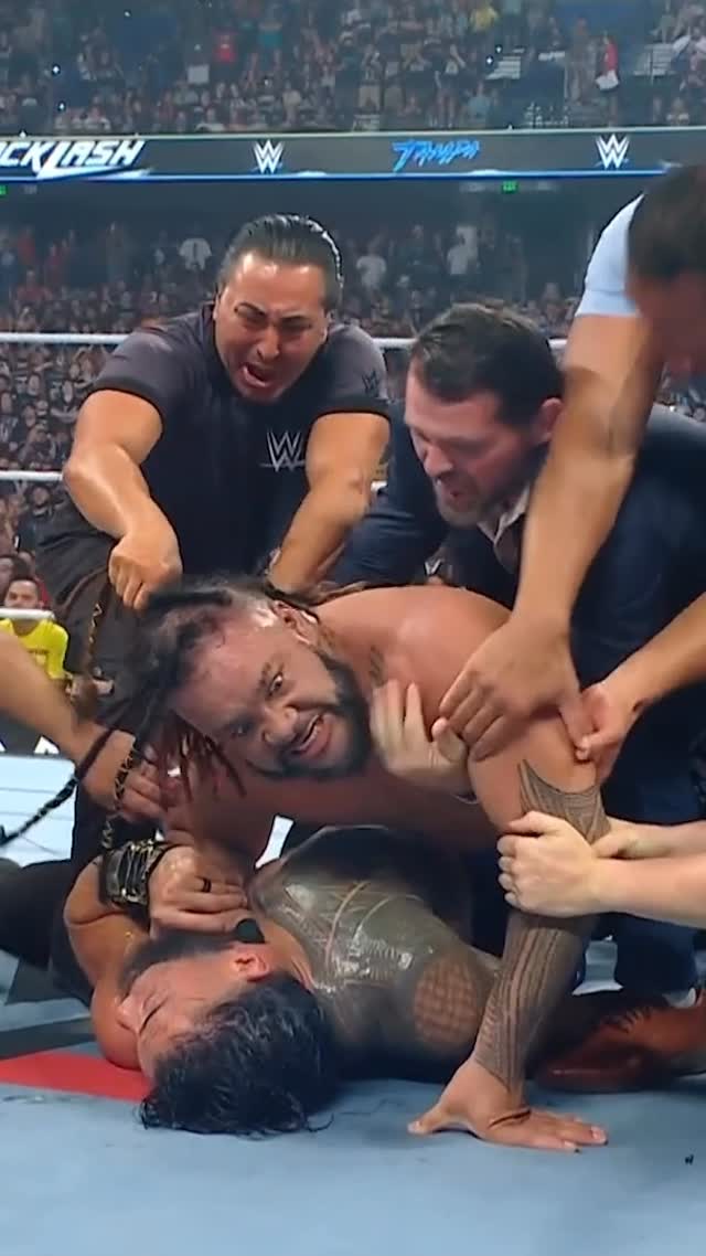 Apparently @werewolf_fatu isn’t finished 😧🐺 #WWEBacklash