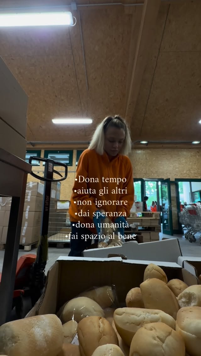 Non servono grandi cose per fare del bene ❤️#volontariato #panequotidiano
