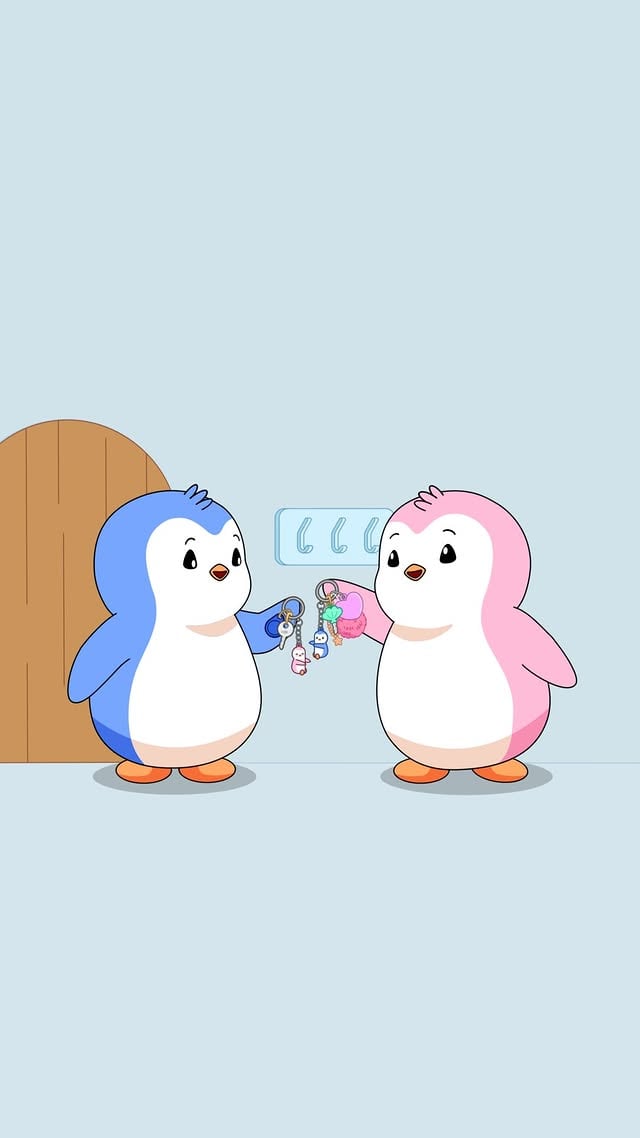 Some things were just made to go together. There's no Polly without Pax Pengu. No bag without charms. No keys without keychains. No car... Well, maybe the car was too much. The Perfect Pair Collection. Available now - link in bio. by @pudgypenguins