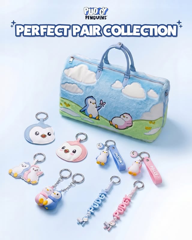Pax Pengu and Polly made it off the shelf — and into our first-ever lifestyle collection.Meet Perfect Pair — a lineup designed to pair with your everyday. Your keys. Your bag. Your person. Just like Pengu never goes anywhere without Polly, now neither do you.Available now. Link in bio 🐧 by @pudgypenguins