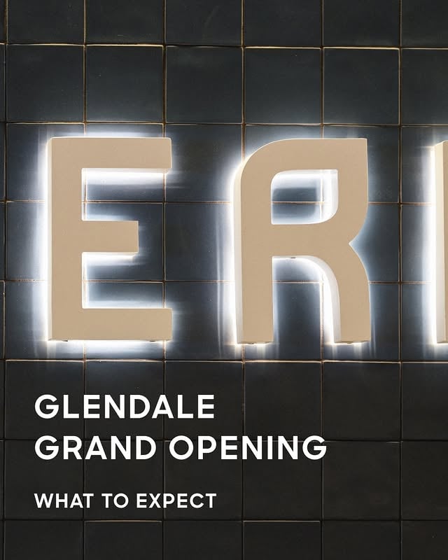 Join us for the Grand Opening of our Glendale store on May 20th.Enjoy a variety of Glendale exclusives, activations, and giveaways available on opening day. All available exclusively at Erewhon Glendale on May 20, 2026. *Terms apply. Supply is limited.Grand Opening Hours: 9am-9pm Regular Store Hours: 7am-9pm 520 N. Glendale Ave, Glendale, CA 91206 by @erewhon