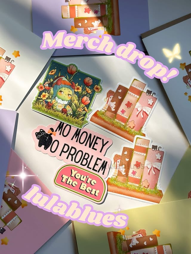Another cute mini merch drop ❤️This time, it will be a limited drop only. I am changing my merch format from keeping items available all the time to offering limited drops, so I can save more time and resources.Each drop will still be made to order, but I will be producing them in batches. I have also upgraded the materials, including premium quality laminates and paper ❤️Which one are you getting? by @lulabluesbyangell