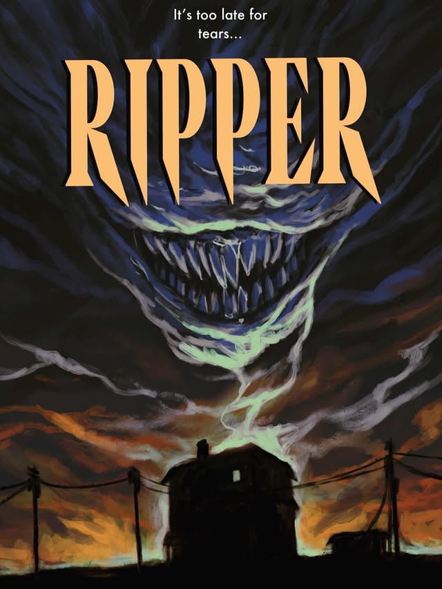 Lately, I’ve been reading a lot of paperback creature features and doorstopper 80’s horror epics by people like Peter Straub, Stephen King, Dan Simmons, etc, and wanted to try my hand at a cover for a pulpy paperback horror novel that never existed. No idea what RIPPER would be about, but I know if I saw this cover on the shelf as a teenager, I would have grabbed it and read it as fast as I possibly could. by @trevorhenderson