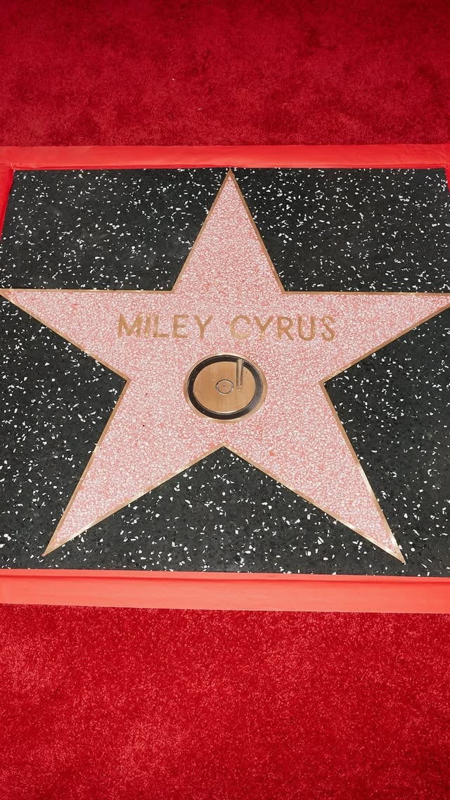 WALK OF FAME ⭐️ by @mileycyrus