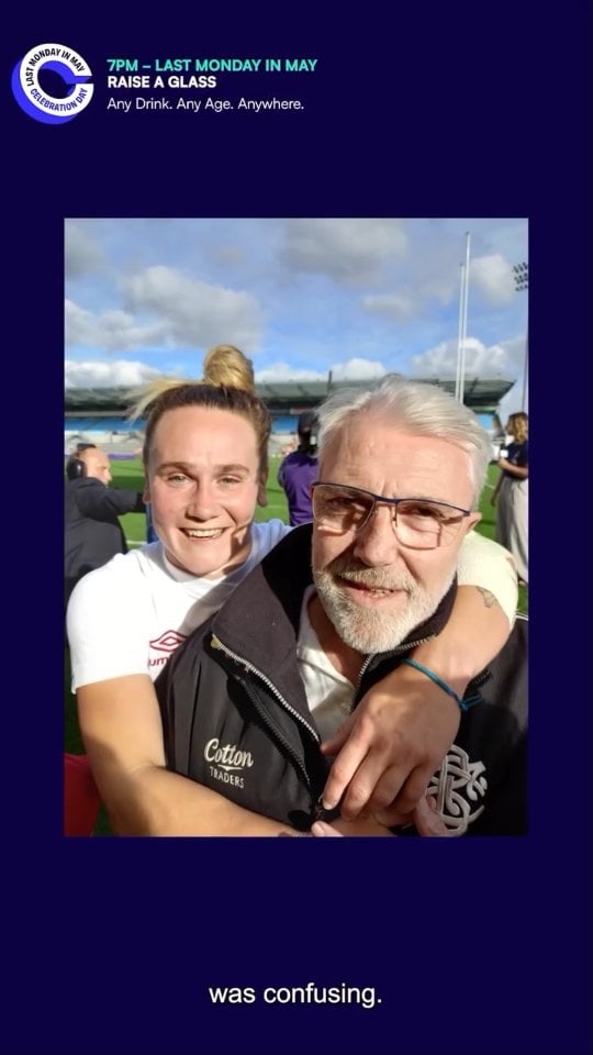 After bagging another incredible #6nations title, this time as captain of the @redrosesrugby, @thanksmeg honours he Dad with a wicked sense of humour, with a story that shows that grief and joy can coexist. A beautiful tribute from an inspirational woman encouraging England's next generation of #rugby stars. Who will you be raising a glass, cup or mug to at 7pm on the last Monday in May? by @thanksmeg