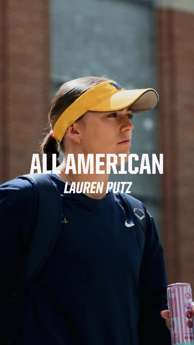 From Ann Arbor to All-American. Lauren Putz is the real deal. 🤩〽️ by @umichsoftball