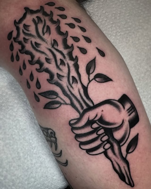American traditional tattoos in a black and grey colorway by @nickosbourntattoo 📍Great Lakes Tattoo, Chicago Nick is in the shop Thursdays - Mondays Walk inBook ahead - link in bio#chicagotattoo#walkintattoo#americantraditionaltattoo#blackandgreytattoo#greatlakestattoo by @greatlakestattoo