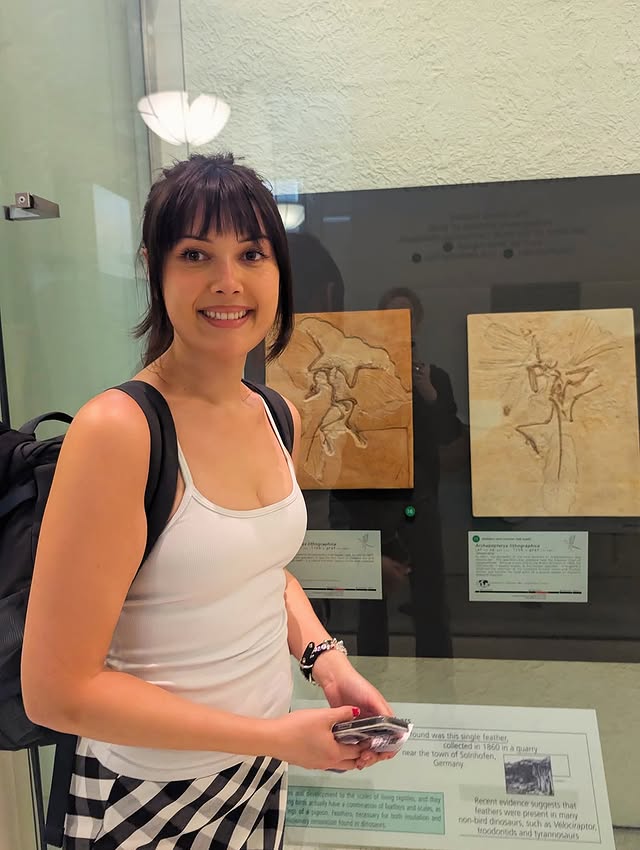 Wahoo! Checked seeing that archaeopteryx skeleton off my bucket list. Also, it’s allergy season. by @party_harderson
