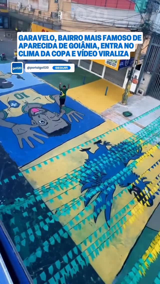 Uma rua no Setor Garavelo, em Aparecida de Goiânia, virou destaque nas redes sociais após moradores e comerciantes transformarem o local em um verdadeiro cenário de Copa. Com pinturas temáticas, decoração verde e amarela e clima de torcida, a Rua 7C começou a chamar atenção de internautas e já viraliza na internet.Segundo um dos organizadores, a iniciativa partiu de comerciantes da região em parceria com clientes, amigos e moradores da comunidade. O objetivo é criar um ambiente mais alegre, movimentado e especial para quem passa pelo bairro durante o período que antecede a Copa de 2026.De acordo com a organização, o projeto ainda está em andamento e novas pinturas e decorações continuam sendo feitas na rua. “Estamos unindo esforços para trazer mais beleza e muito felizes em ver que tem chamado a atenção das pessoas”, disse o comerciante.📹 @/flagrantestreetloja (ig) by @portalgo020