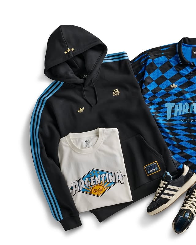 Thrasher proudly collaborates with World Cup® champions AFA and reimagines iconic silhouettes inspired by the beautiful game.The Thrasher x AFA collection, available June 1st.#adidasSkateboarding #Thrasher #AFA #MarkGobzales by @adidasskateboarding