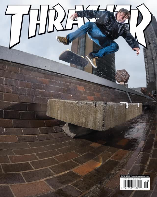Cover Story /// Dennis Busenitz and Joe Brook accidentally turned their rain day at China Banks into the June 2016 Thrasher cover. Weeks later Dennis closed out the first adidas full-length “Away Days” with the last part.📚 @thrashermag🛹 @busenitz📸 @photojoebrook🎞️ @poobert by @adidasskateboarding