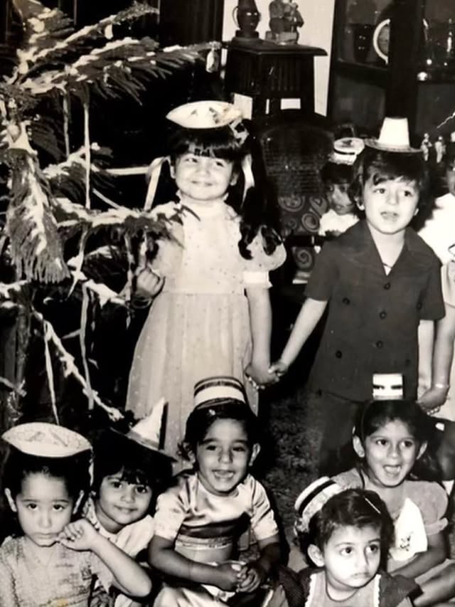 There’s something strange about old photographs. Sometimes they capture a fleeting moment.. and sometimes… they capture a future...A truly special person appears on @thepoojabhattshow tomorrow! Any guesses who? #nostalgia #oldfriends #oldphotographs #memoriesforlife by @poojab1972
