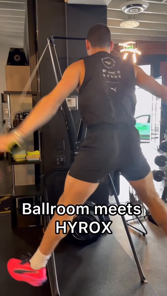 I race tomorrow! I’m dressed the part thanks to @pumatraining ! But the real question is how’s my form look @hyroxamerica ? by @alanbersten