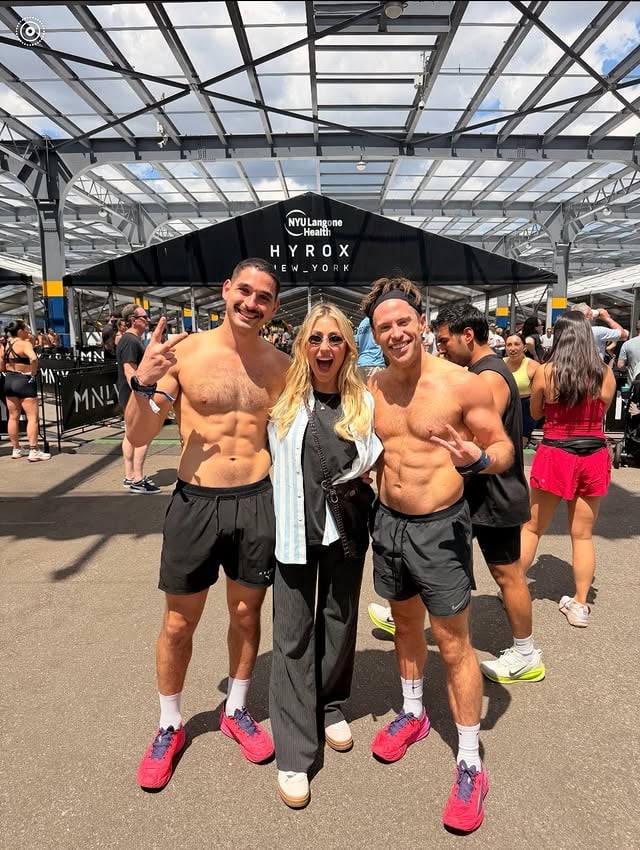 We did it!! @dannydlawn and I completed our first @hyroxusa here in NYC. We did it in 1:04:53 and it was truly so much fun!! Safe to say @theemmaslater is the best cheerleader ever. I’m so lucky! Can’t wait for the next one! by @alanbersten