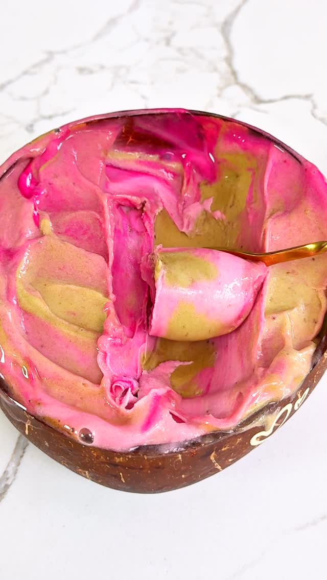 Sweet, creamy, antioxidant-packed combo is made only with fruit 🍌💚💖No blender, no fuss — just pure fruit magic thanks to the Sorbet Attachment on my NAMA J2 juicer!Here’s what I used:✨ 5 ripe bananas — sliced & frozen for a few hours➡️ 2.5 frozen bananas: 1 tsp matcha powder (optional: 2 tbsp maple syrup if you like it sweeter)➡️ 2.5 frozen bananas: 2 tbsp dragon fruit powderRun it through the sorbet attachment and voilà — two dreamy flavors in minutes👉The Sorbet Attachment ($56 value) is FREE with NAMA J2 purchase for the next few days.Use my code EVA10 to get $60 OFF — that’s over $100 in total savings! Link in my bio. Tap @splashofgoodness to go there.Let me know in the comments — which one would you try first? Matcha 🍵 or Dragon Fruit 💖?Love, Eva 💚 #SorbetRecipe #VeganDessert #HealthyTreats #sorbet #MatchaLover by @splashofgoodness