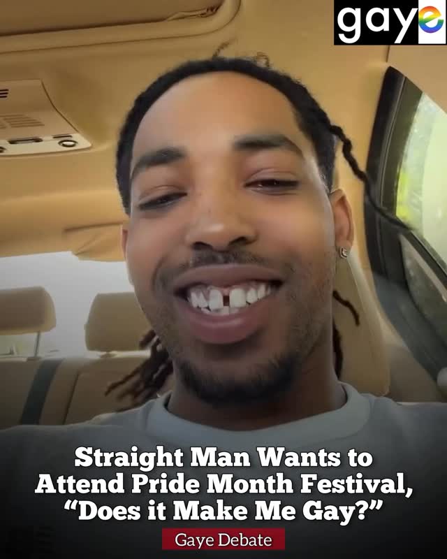 Gayes, one of the Straights has a question! Can He Come? 😂🤔🏳️‍🌈 #GayeDebate #PrideMonth (Subscribe for more LGBT News & Exclusives at #GayeMagazine.com!)—🎥: @thisisnotkaee by @gayemagazine