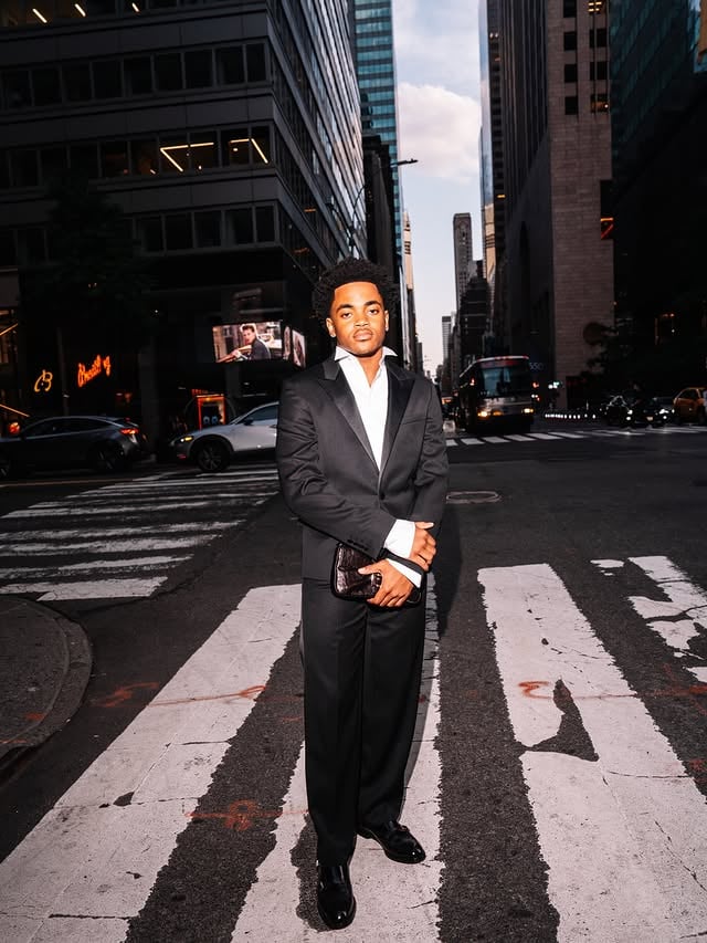 Tailored for the night. Thank you @fendi for having me at the Baguette® 26424 Re-Edition celebration. by @michaelraineyjr