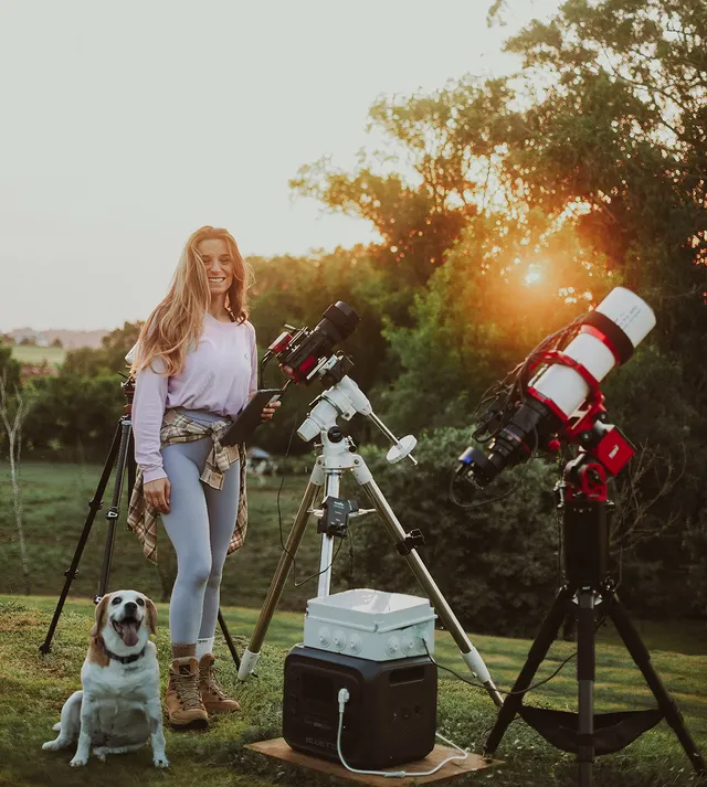 🔭🔭🔭✨️Apuntando alto estamos, que ya son 6 meses extra de vida los de esta perrita🥰🐶#doglovers #beagle #astrofotografía #Astrophotography by @caye.wildvisuals