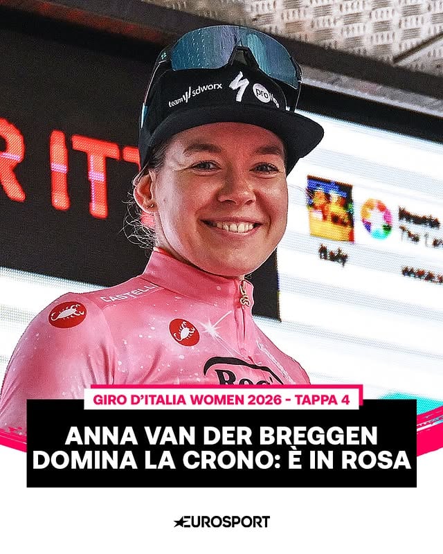 Eterna Anna van der Breggen 🩷A 36 primavere rientra dopo tre anni di stop e domina la cronometro Belluno–Nevegal: +1'04" su Marlen Reusser e +1'10" su Demi Vollering! ⏱️Torna in Maglia Rosa dopo 5 anni 👏🏻#Ciclismo #Cycling #GirodItaliaWomen