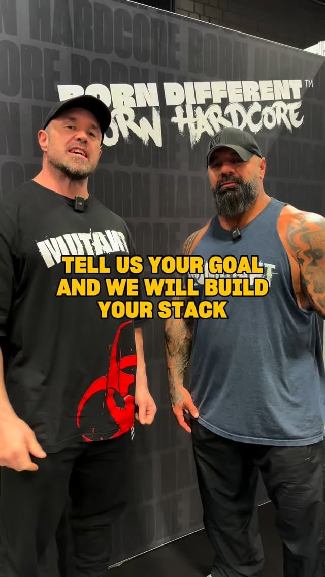 Every goal has a stack. Every stack has a MUTANT. ☣️👊@rep300 & @dustyhanshaw08 broke it down so you don’t have to think — just load up and get to work. 😎#mutantnation #bornhardcore #bodybuilding #bodybuildingdiet by @mutantnation