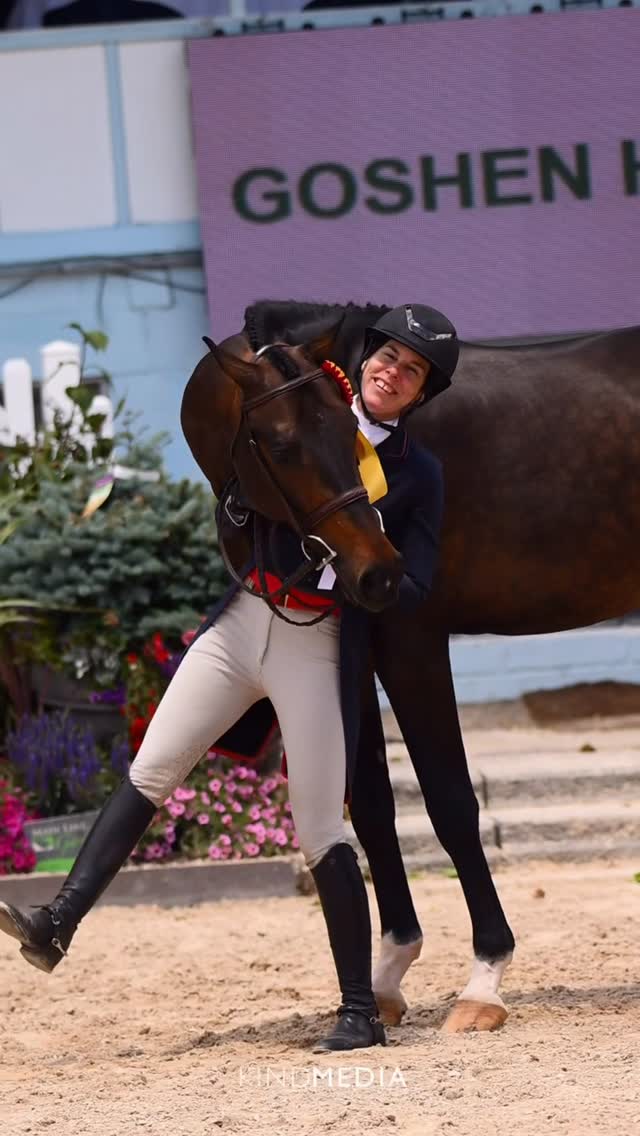 DEVON 2026 in the books. Thank you to my adorable two horses for jumping their little hearts out for me 💙 by @ireneneuwirth