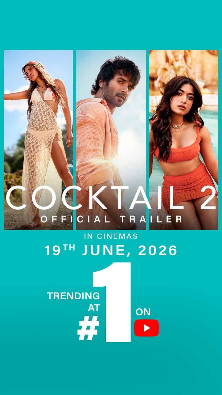 From friends to lovers to CHAOS, the perfect 🍸 is back.

Trailer Trending #1 on YouTube! 

#Cocktail2 In Cinemas 19th June. Trailer Out Now.