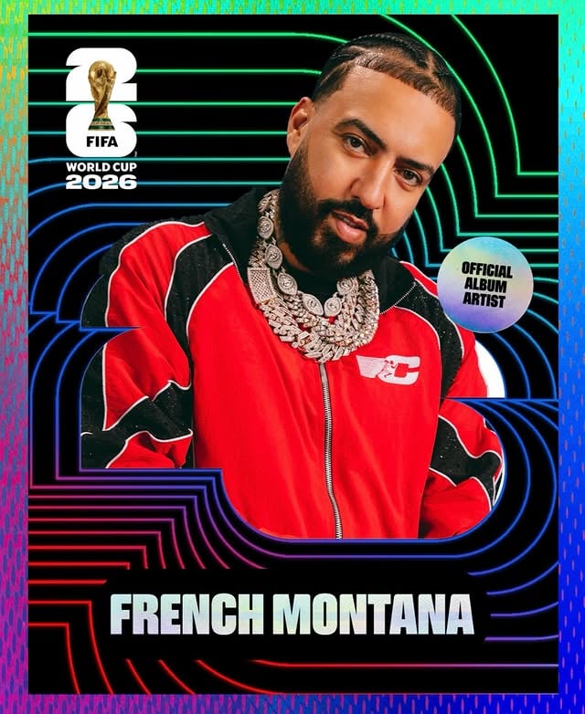 FOR THE OFFICIAL WORLD CUP 2026 🏆 JUNE 5th 🎶 STAY TUNED 🚀 by @frenchmontana