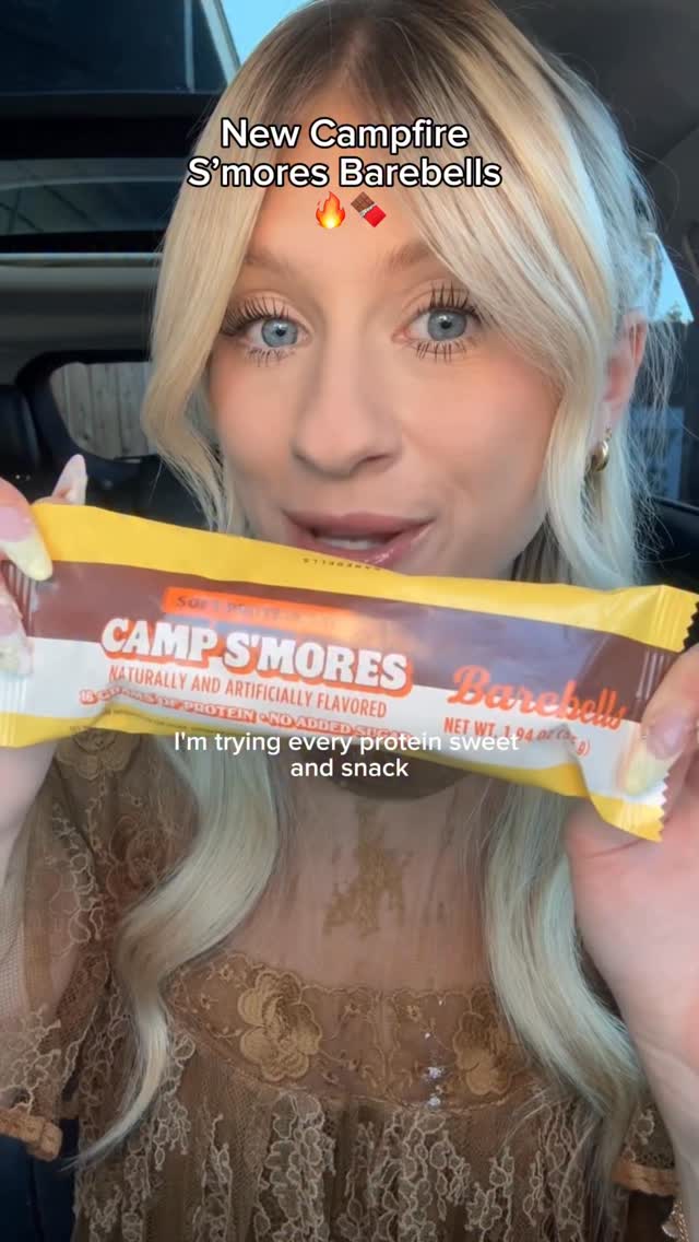 New Campfire S’mores Barebells 🍫 @barebells.usa #barebells #proteinbarreview #proteinbar #smores #summer by @eatsbynatt