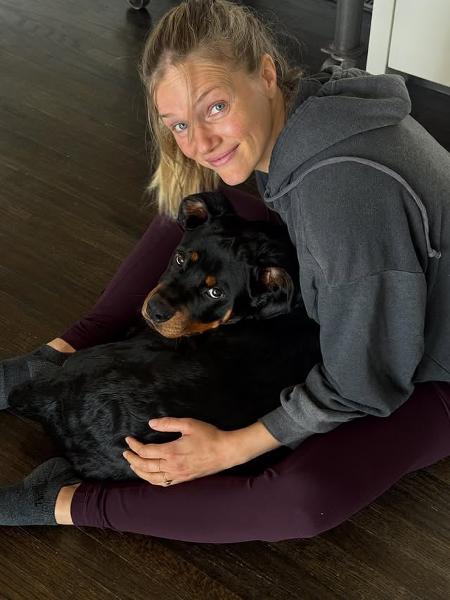 Reunited with my fur baby, who’s no longer a baby. Also, how she lays on the couch is so funny to me, look at her! Taking up allllll the space.
