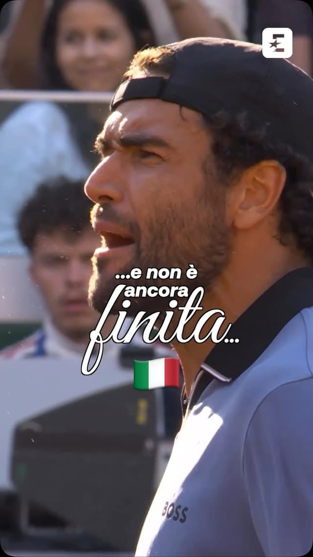 Qui c’è ancora da sognare 💭🌙🇮🇹Non fermiamoci 💙 #Tennis #RolandGarros #Berrettini #Cobolli #Arnaldi