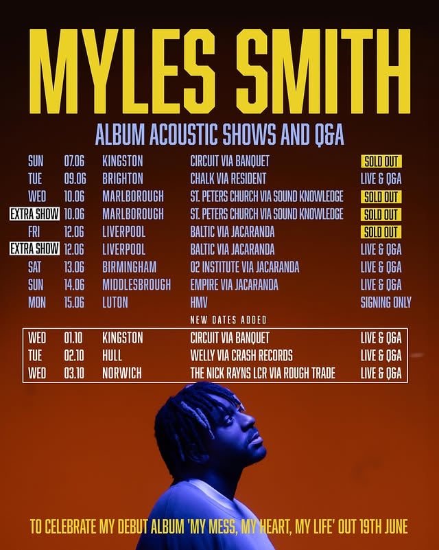 New dates added for October! Get your ticket bundles now! Link in bio by @mylessmithuk