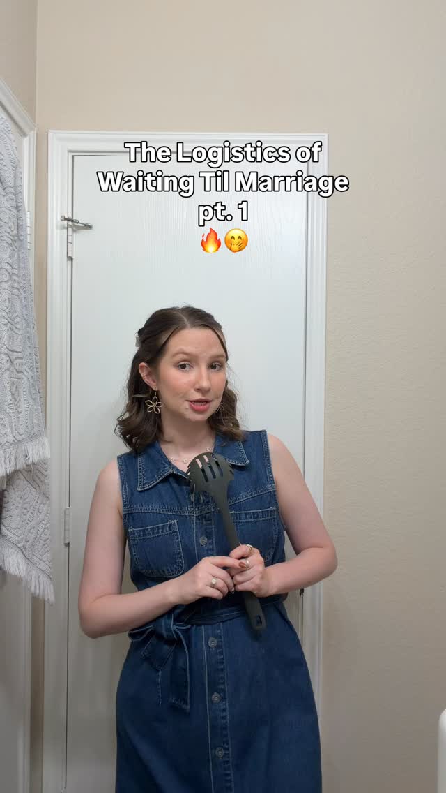 because there’s a lot of advice out there and not much of it is practical. so here’s what we ACTUALLY did. 

and let me say what a two minute video can’t - 

1. If you want to wait and don’t have a plan, that’s a goal. For me waiting wasn’t “something I hope happens” it was a requirement to marry me. 

2. No your sexual history doesn’t exclude you from pursuing patience in your new relationship. 

3. We ALL have sinned and fallen short of the glory of God. I’m not a goody goody sitting here lecturing you about struggles I know nothing about. Whether you waited or not, the road there is hard. 

4. I never regretted it. He never regretted it. I didn’t need to test drive the car. It runs just fine 🤭

I KNOW this can be so hard to talk about. There is NO condemnation here. This is a safe space for the hard questions. Because if we don’t start talking about this, we raise an entire generation on legalism instead of biblical conviction and we set them up to fail. 

This video was actually the first big sis bathroom chat EVER. filmed August of last year. This is a refilm that’s a little bit shorter. Would you want to keep having this conversation? Let me know in the comments if this is helpful 💛

#marriage #christiandating #christiantiktok