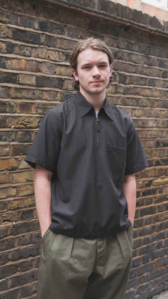 Wide and loose with a contemporary feel and a ¼ zip neck, the Ewan is quickly becoming a Universal Works favourite.⁠⁠#UniversalWorks #SS26 by @universal_works