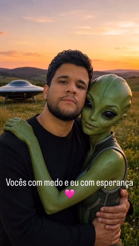 Invasãoooooo de alien 
Vai que você acha sua alma gêmea também meus amigos 🙈😂😂 #alien3 #amor #diadosnamorados❤ #meme #alieninvasion