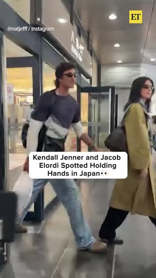 Kendall Jenner and Jacob Elordi were spotted holding hands while sightseeing in Japan. 👀⁠
⁠
(🎥: @natjefff, @kareyyyyy)