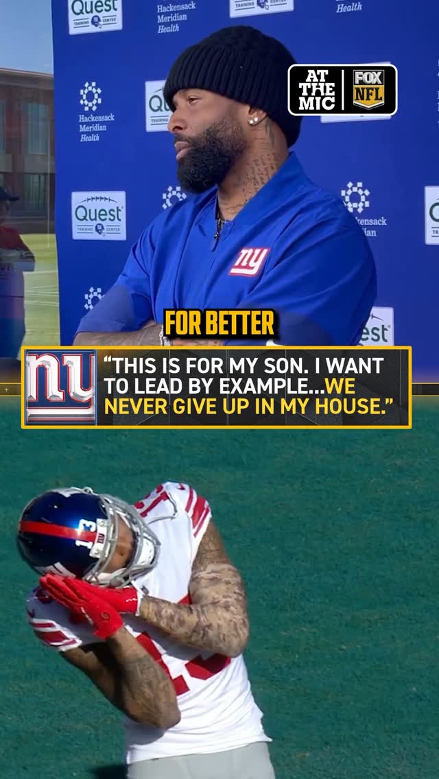 @obj spoke on why he felt the need to return to the NFL and the @nygiants ⬆️(via @ralphvacchiano) by @nflonfox