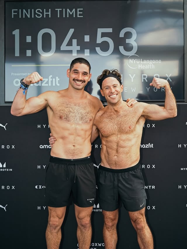 Seriously had such a good time with @dannydlawn! This was our first @hyroxamerica and we’re already excited for the next one! by @alanbersten