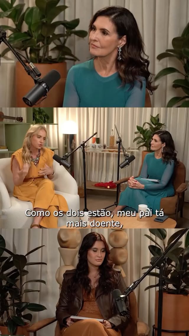 Sobre cuidar dos pais e cuidar dos filhos… @angelicaksy chora uma vez, eu choro outra e assim a gente vai alternando 🥹 Não perca o nosso papo no #cáentrenós 🩵 by @angelicaksy