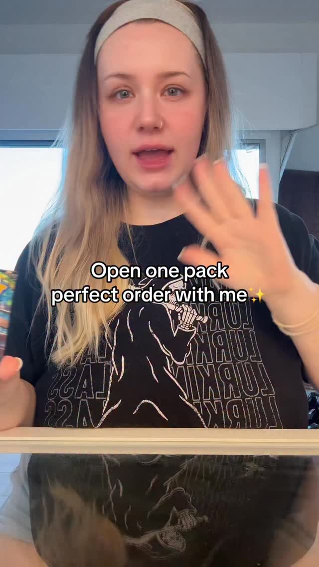 Opening one pack perfect order🥰🥰 by @mikaelabrunholtz