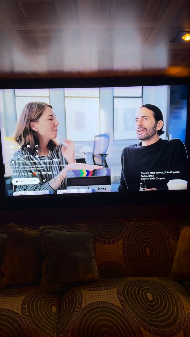 Came home to this on the televisionMARC BY SOFIAWatch it!@sofiacoppola @a24 #gratefulnothateful by @themarcjacobs