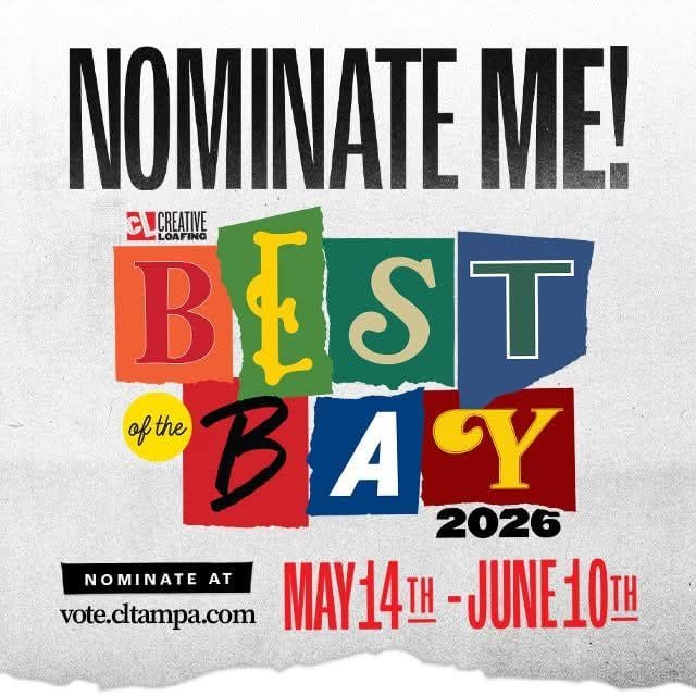 Time is running out! I'd appreciate and love your consideration for nominating me as Tampa Bay's Best Influencer! LINK in comments below and be sure to nominate all of your favorites ❤️ by @chrisgibsonfriends