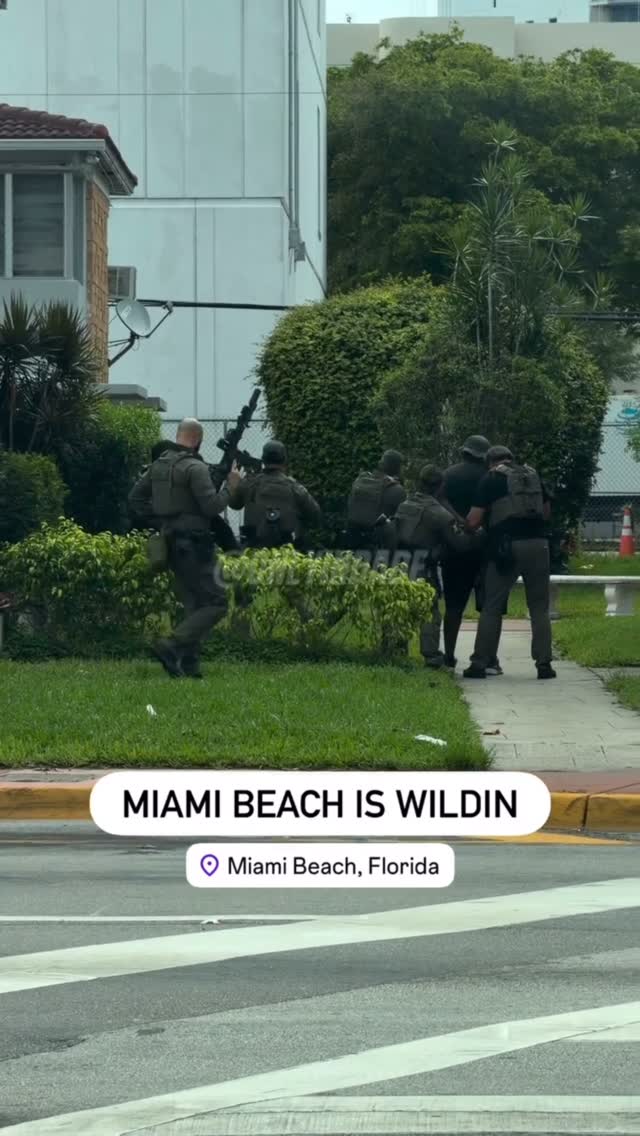 UPDATE: One person of interest is in custody after a man was critically injured in an early Friday morning shooting in Miami Beach, according to police.😳| #ONLYinDADE 

*🗞️ Officers responded around 4:53 a.m. to the 6700 block of Collins Avenue, near Sand Bar + Kitchen, where they found a man suffering from a gunshot wound. Miami Beach Fire Rescue transported the victim to a hospital in critical condition.

A large police presence, including SWAT officers, remained at the scene for several hours. Northbound Collins Avenue was closed between 67th and 69th streets, with traffic diverted westbound at 67th Street.

Police have not released a possible motive for the shooting.